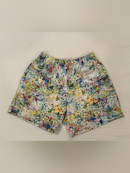 John Elliott Other - John Elliott White Multicolor Paint-Splatter Athletic Shorts
